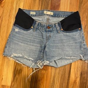 Madewell Maternity Jean Shorts 25